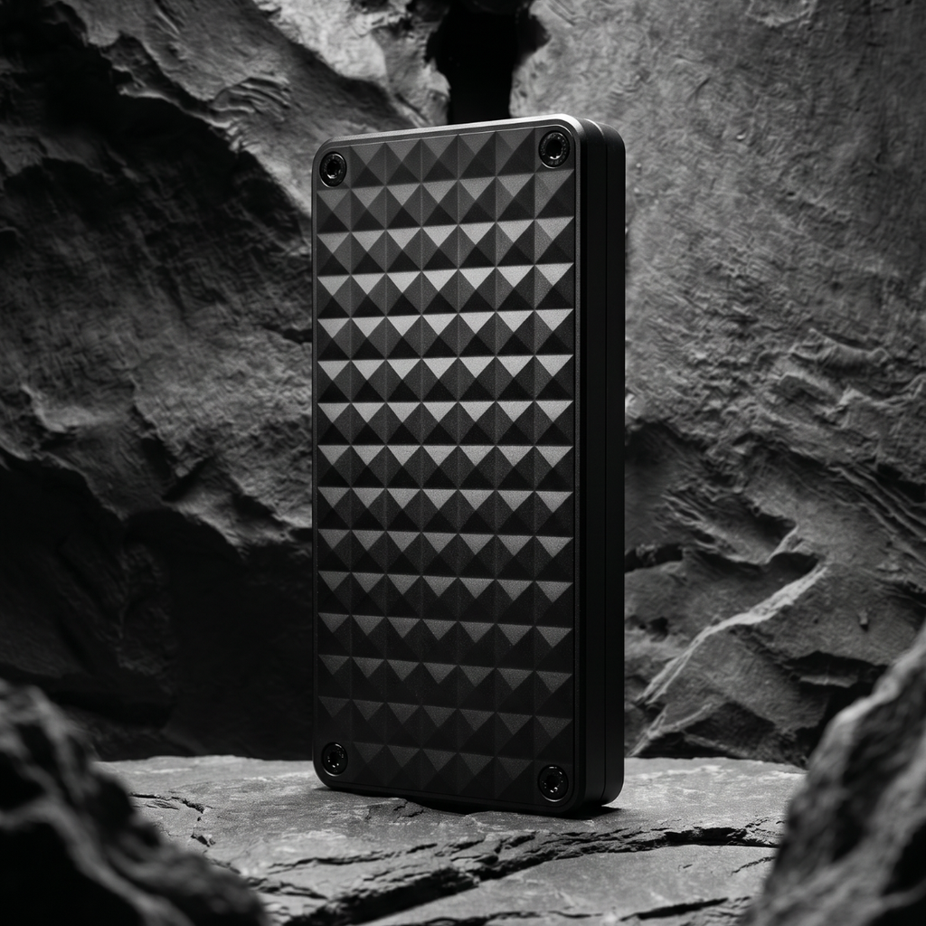 Münzbox ELDORADO - aus massivem Aluminium für 8x1 Unze Krügerrand Goldmünzen